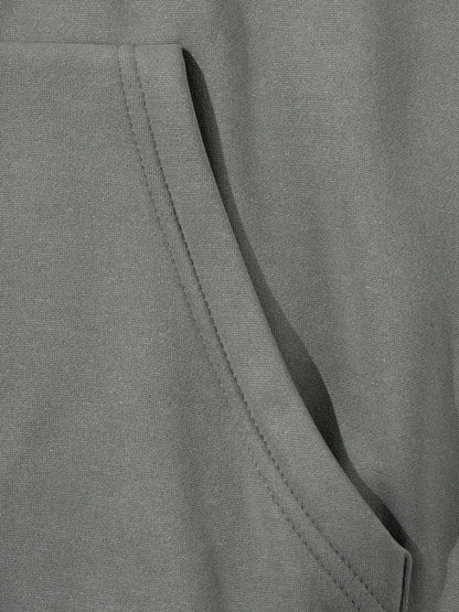 Men'S Fashionable Solid Color Hoodie